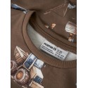 NAME IT MINI Nelson langærmet sweatshirt - Brown Lentil