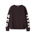 NAME IT KIDS Nokki langærmet sweatshirt - Chocolate Plum