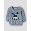 NAME IT BABY Ligan langærmet strik - Ashley Blue