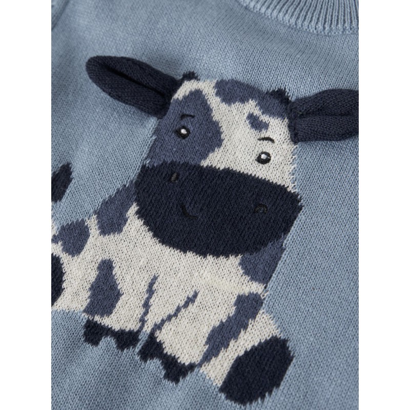 NAME IT BABY Ligan langærmet strik - Ashley Blue