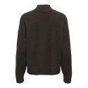 ONLY CARMAKOMA Princess langærmet highneck strik - Chocolate Torte / MELANGE