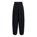 ONLY Kirsy mid waist barrel bukser - Black
