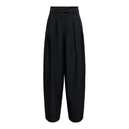 ONLY Kirsy mid waist barrel bukser - Black