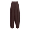 ONLY Kirsy mid waist barrel bukser - Coffee Bean