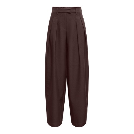 ONLY Kirsy mid waist barrel bukser - Coffee Bean