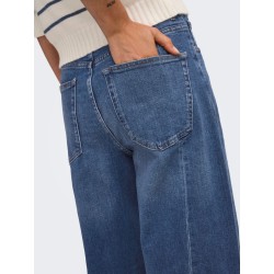 ONLY Jessica high waist barrel jeans - Medium Blue Denim