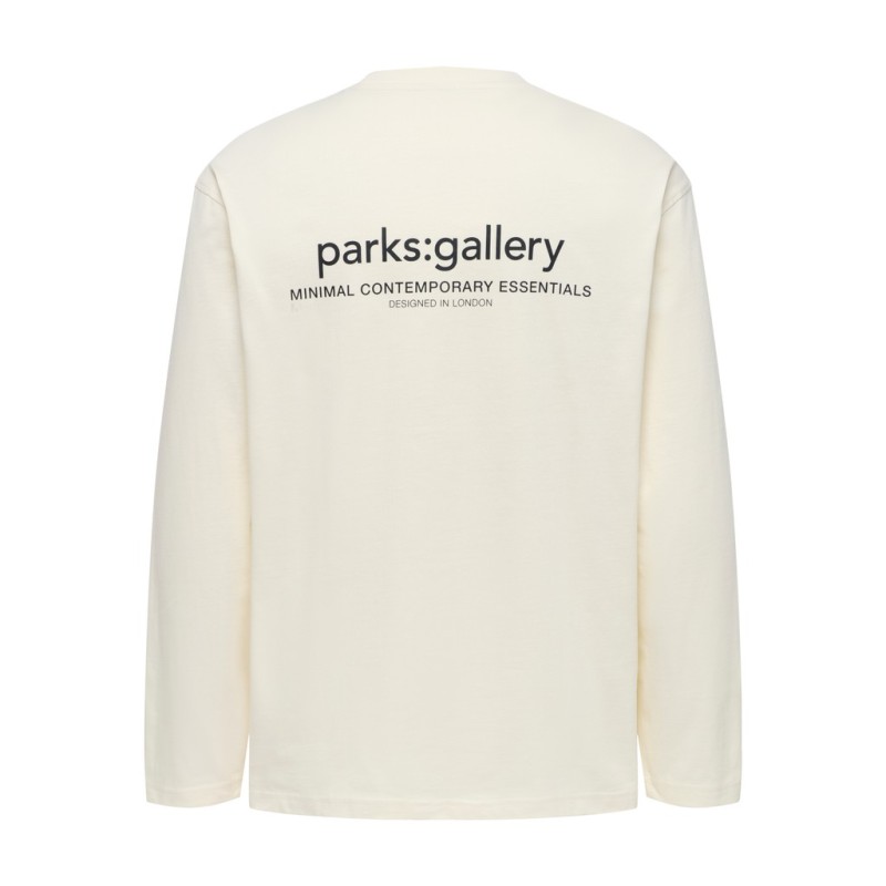 ONLY & SONS Fred relaxed langærmet t-shirt - Egret / PARKS GALLERY