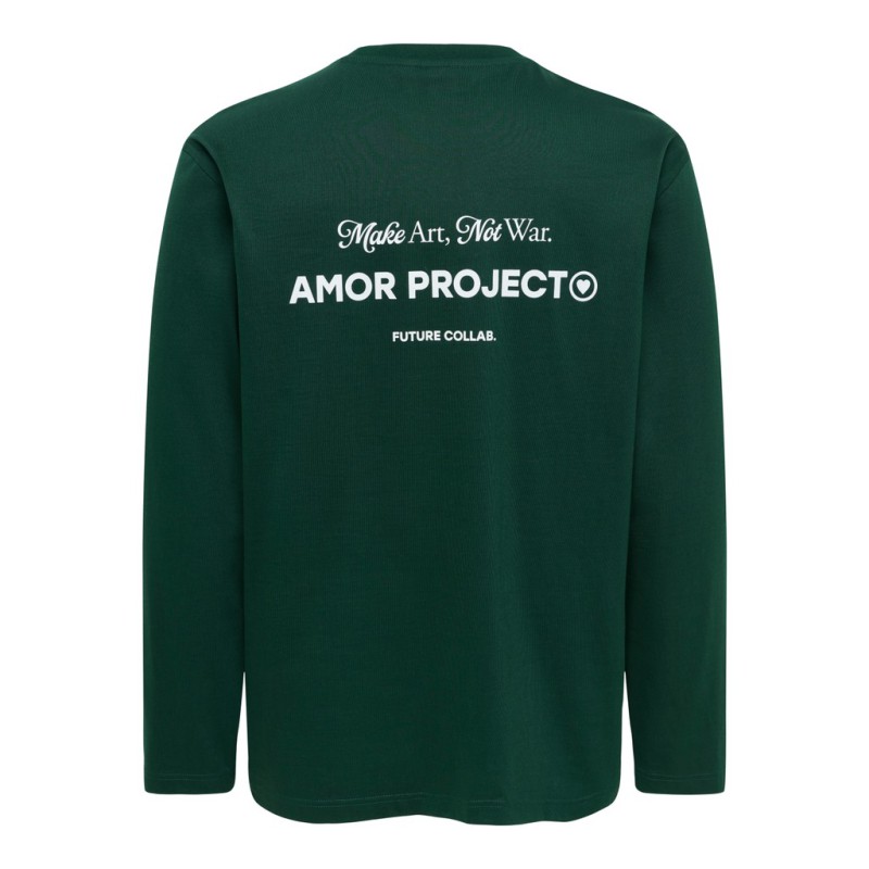 ONLY & SONS Fred relaxed langærmet t-shirt - Pine Grove / AMOR PROJECT