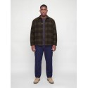 JACK & JONES PLUS Soho ollie langærmet overshirt - Olive Night / CHECK