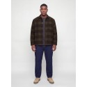 JACK & JONES PLUS Soho ollie langærmet overshirt - Olive Night / CHECK