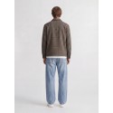 JACK & JONES Soho ollie langærmet overshirt - Cocoa Pattern / HOUNDSTOOTH