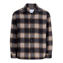 JACK & JONES Soho ollie langærmet overshirt - Navy Blazer / CHECK