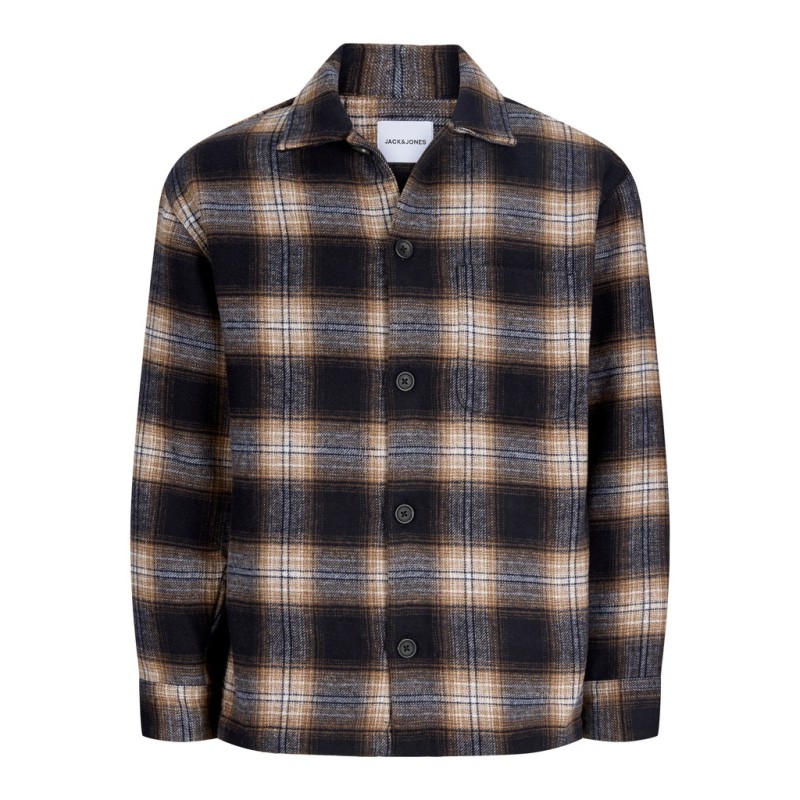 JACK & JONES Soho ollie langærmet overshirt - Navy Blazer / CHECK