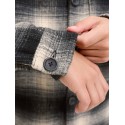 JACK & JONES JUNIOR Soho ollie langærmet overshirt - Asphalt / CHECKS