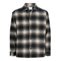 JACK & JONES JUNIOR Soho ollie langærmet overshirt - Asphalt / CHECKS