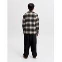 JACK & JONES JUNIOR Soho ollie langærmet overshirt - Asphalt / CHECKS