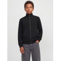 JACK & JONES JUNIOR Bradly zip sweat cardigan- Black