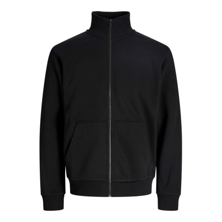 JACK & JONES JUNIOR Bradly zip sweat cardigan- Black