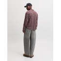 JACK & JONES Frederiksberg flannel langærmet skjorte - Chocolate Truffle / CHECKS