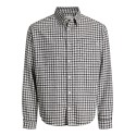 JACK & JONES Frederiksberg flannel langærmet skjorte - Antique White / CHECKS