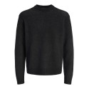JACK & JONES Chamberi jacquard striktrøje - Black