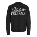 JACK & JONES Chamberi jacquard striktrøje - Black