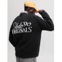 JACK & JONES Chamberi jacquard striktrøje - Black