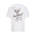 ONLY & SONS Mass chill life relaxed T-shirt - Bright White Print / NEW YORK