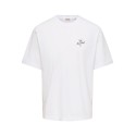 ONLY & SONS Mass chill life relaxed T-shirt - Bright White Print / NEW YORK