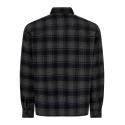 ONLY & SONS Eske checked overshirt - Dark Navy / GRAY PINSTRIPE