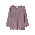 NAME IT MINI Wossa rib langærmet bluse - Toadstool