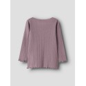NAME IT MINI Wossa rib langærmet bluse - Toadstool