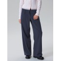 LMTD Luis pleat brede bukser - Dark Sapphire