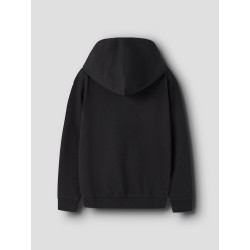 NAME IT KIDS Navi langærmet sweat hoodie - Black