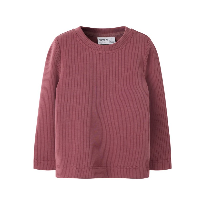 NAME IT MINI Noleo langærmet bluse - Wild Ginger