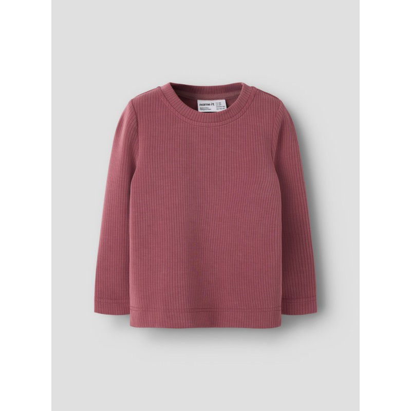 NAME IT MINI Noleo langærmet bluse - Wild Ginger