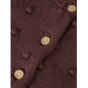 NAME IT BABY Nasha langærmet strikcardigan - Wild Ginger