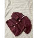 NAME IT BABY Nasha langærmet strikcardigan - Wild Ginger