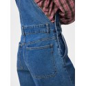 PIECES Alice oversize denim overalls - Medium Blue Denim