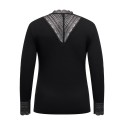 ONLY CARMAKOMA Tilde rib blonde bluse - Black