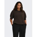 ONLY CARMAKOMA Rica strik pullover - Chocolate Torte / Melange