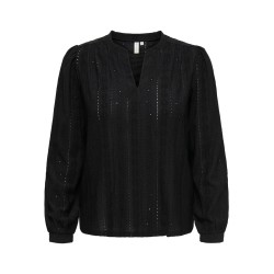 ONLY CARMAKOMA Minna langærmet bluse - Black