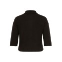 ONLY CARMAKOMA Macey polo strikcardigan - Coffee Bean / Button