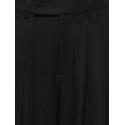 ONLY Miles pleat wide leg bukser - Black