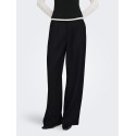 ONLY Miles pleat wide leg bukser - Black