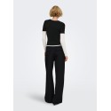 ONLY Miles pleat wide leg bukser - Black