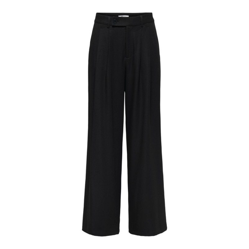 ONLY Miles pleat wide leg bukser - Black