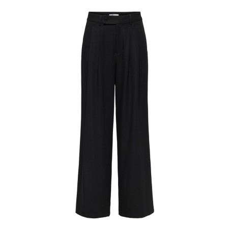 ONLY Miles pleat wide leg bukser - Black