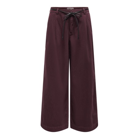 ONLY Silla baggy wide leg bukser - Fudge