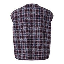 PIECES Katty teddy vest - Plum Perfect